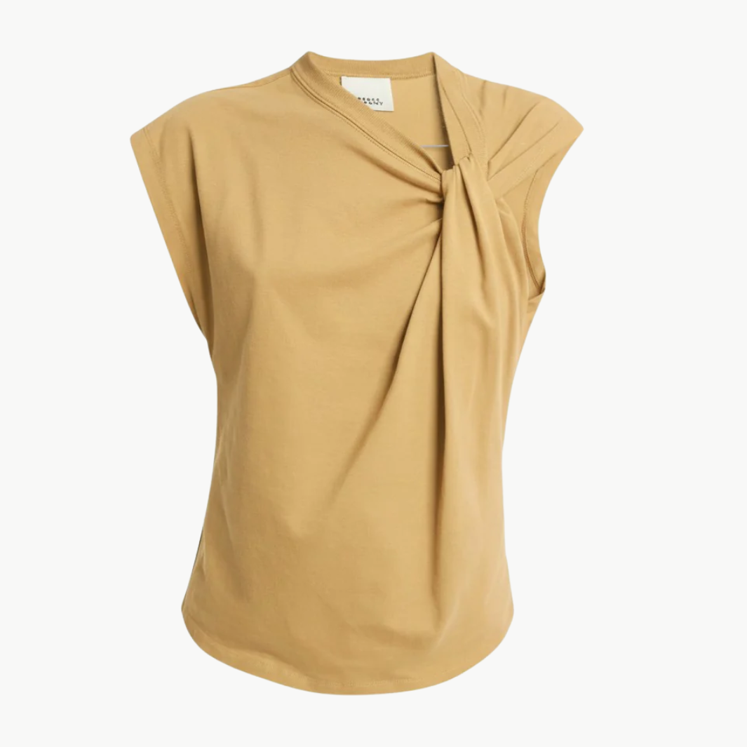 NAYDA T-SHIRT IN DUSKY YELLOW by Isabel Marant - Romi Boutique