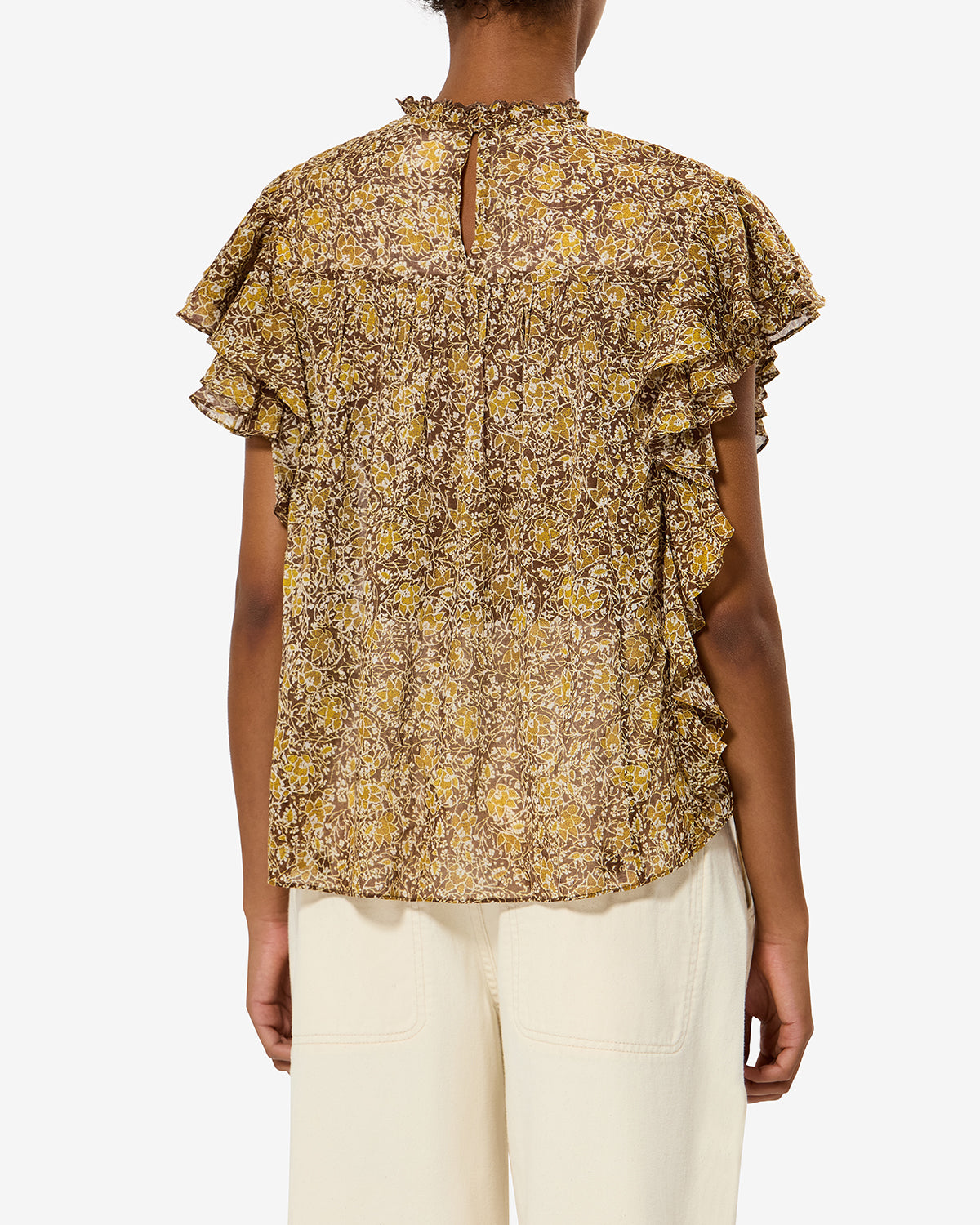 DALIYANE TOP IN KHAKI - Romi Boutique