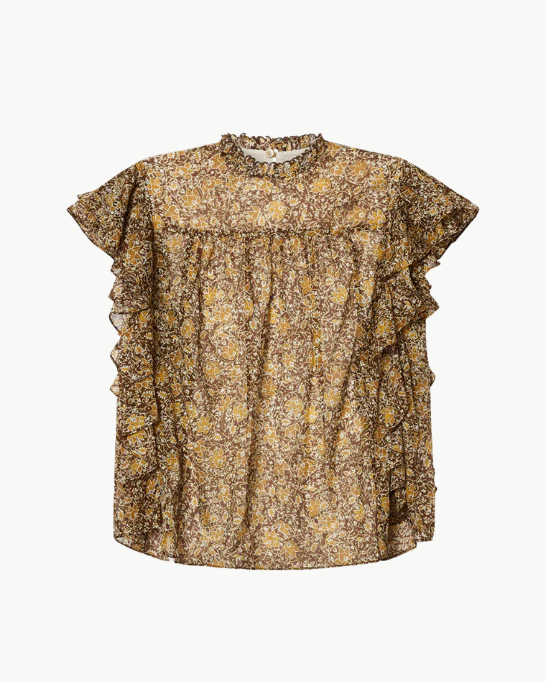 DALIYANE TOP IN KHAKI by Isabel Marant - Romi Boutique