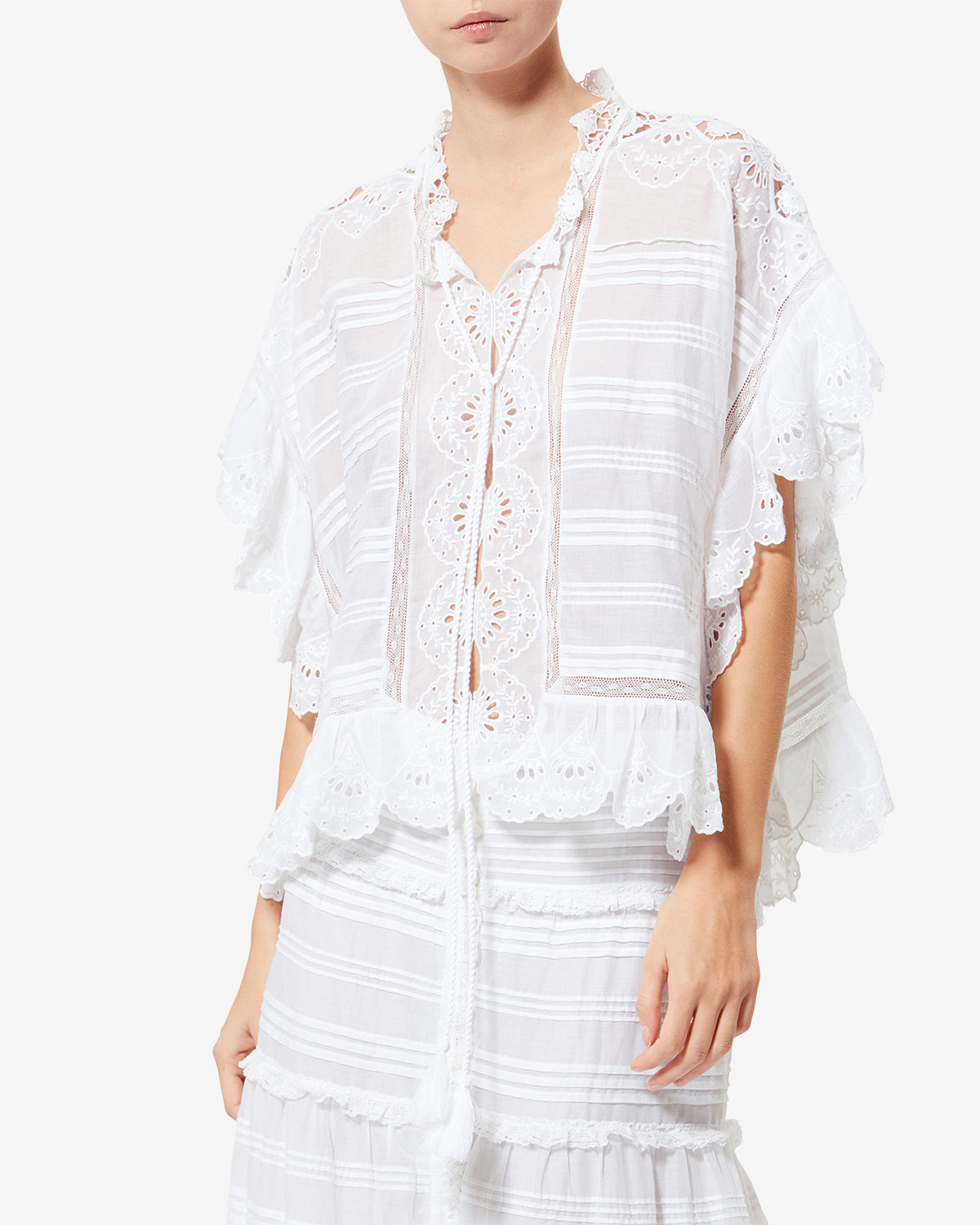 PAYTON TOP IN WHITE by Isabel Marant - Romi Boutique
