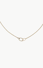 3 OVAL NECKLACE IN 14K GOLD - Romi Boutique