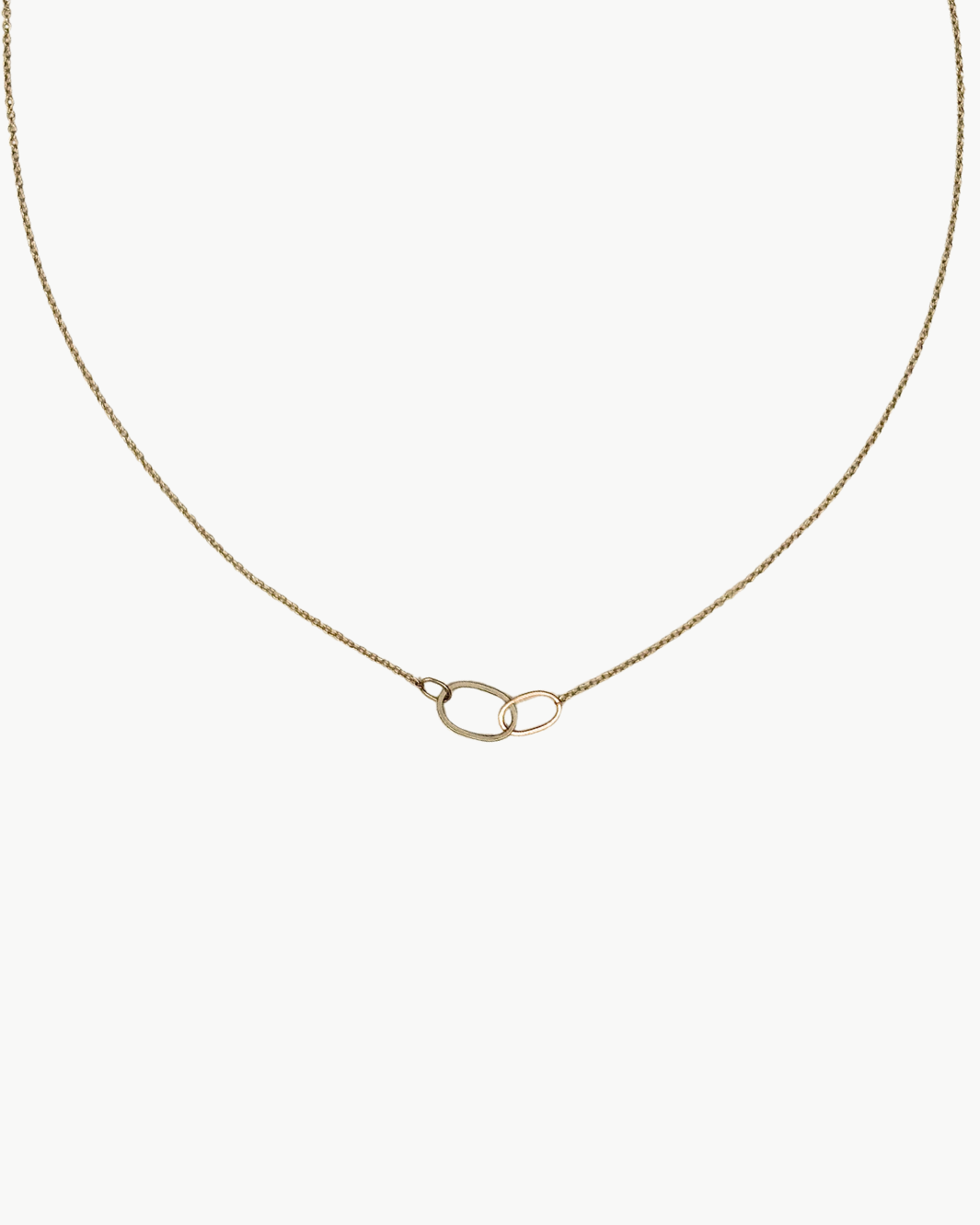 3 OVAL NECKLACE IN 14K GOLD - Romi Boutique