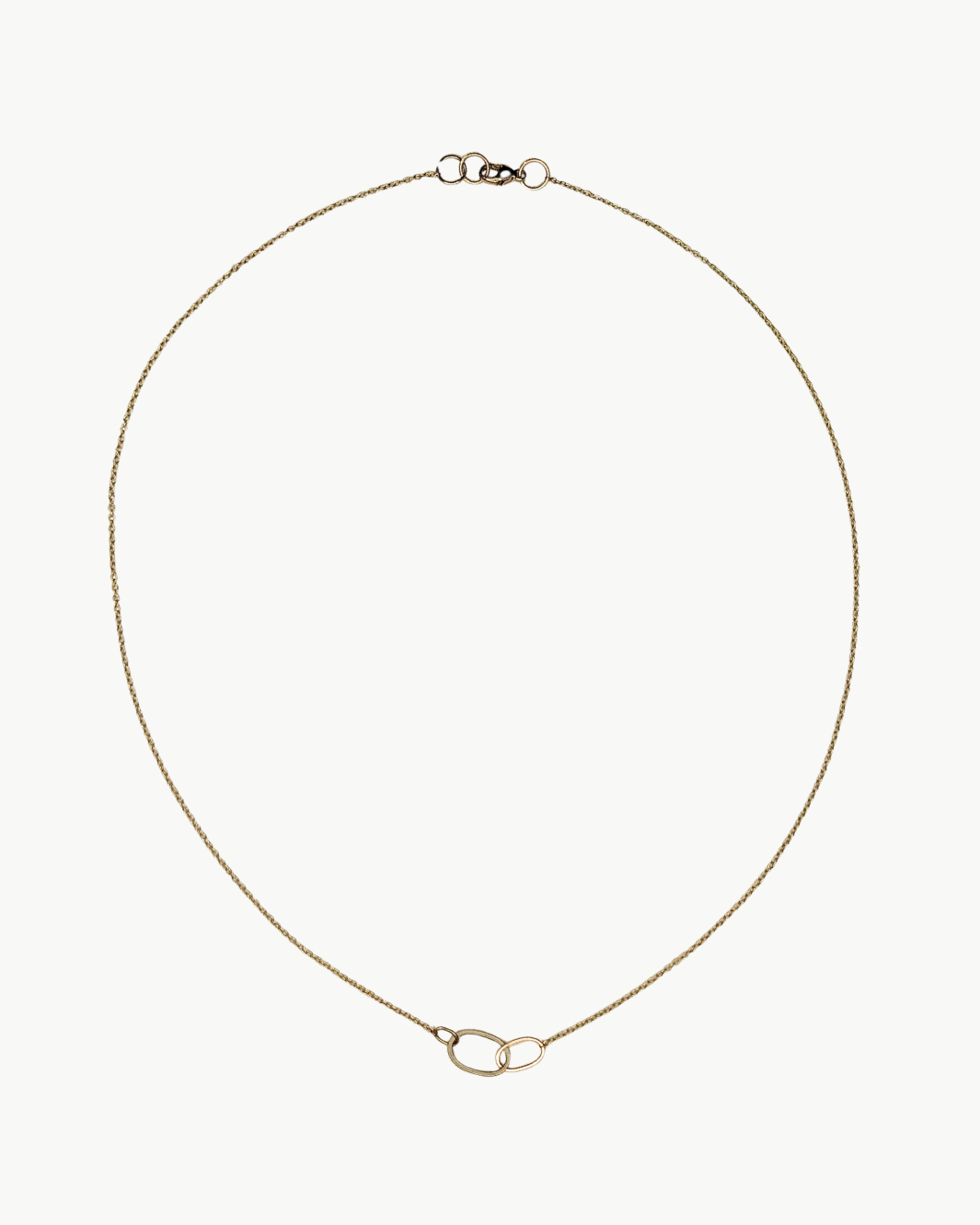3 OVAL NECKLACE IN 14K GOLD by Jane Hollinger - Romi Boutique