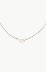 COCO 3 RING NECKLACE IN 14K GOLD by Jane Hollinger - Romi Boutique