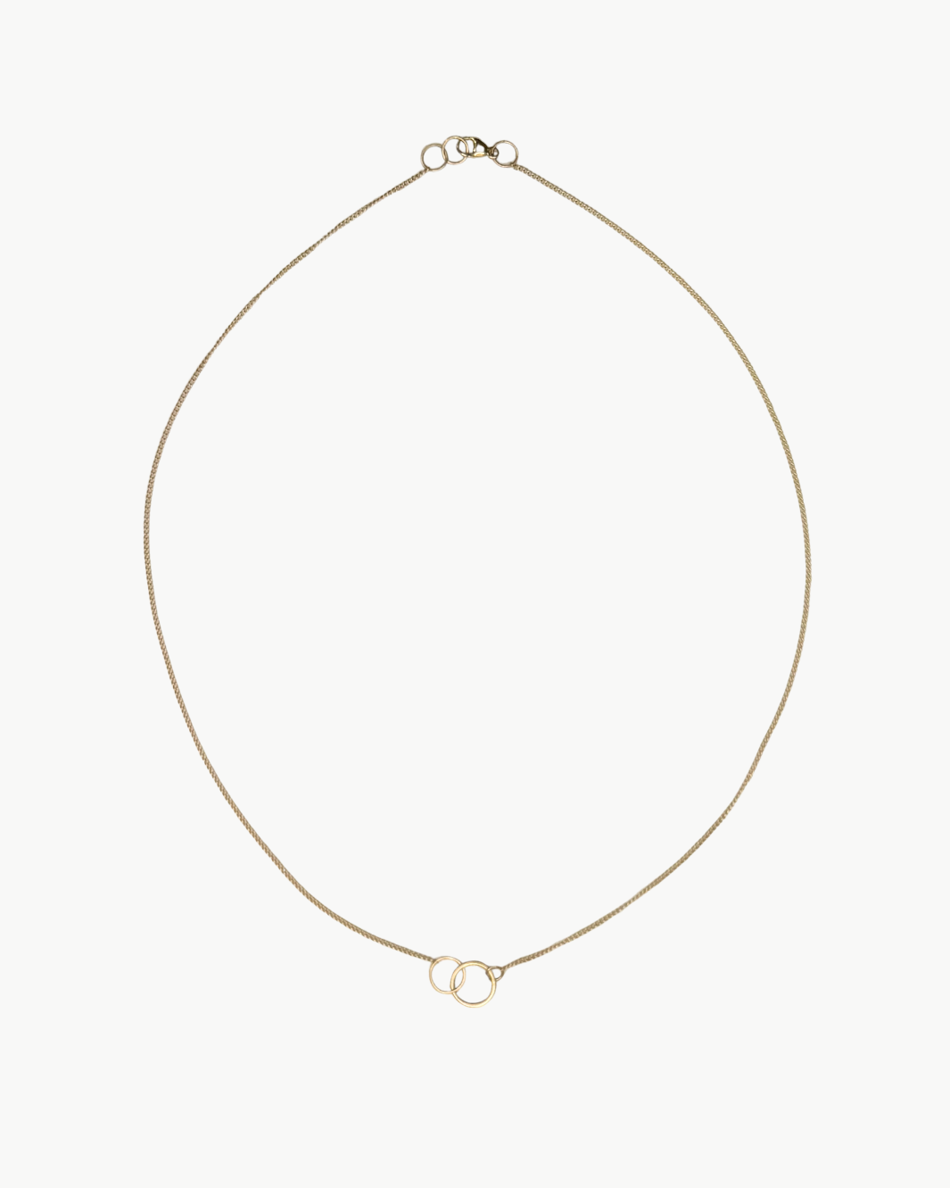 COCO 3 RING NECKLACE IN 14K GOLD by Jane Hollinger - Romi Boutique