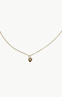 TINY PUFF HEART NECKLACE IN 14K GOLD - Romi Boutique