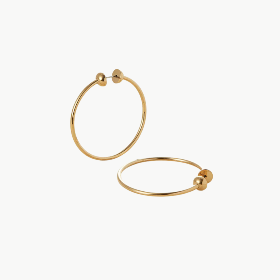 ICON HOOPS SMALL IN GOLD - Romi Boutique