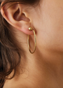 ICON HOOPS SMALL IN GOLD - Romi Boutique