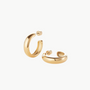 STAPLE HOOPS MEDIUM IN GOLD - Romi Boutique