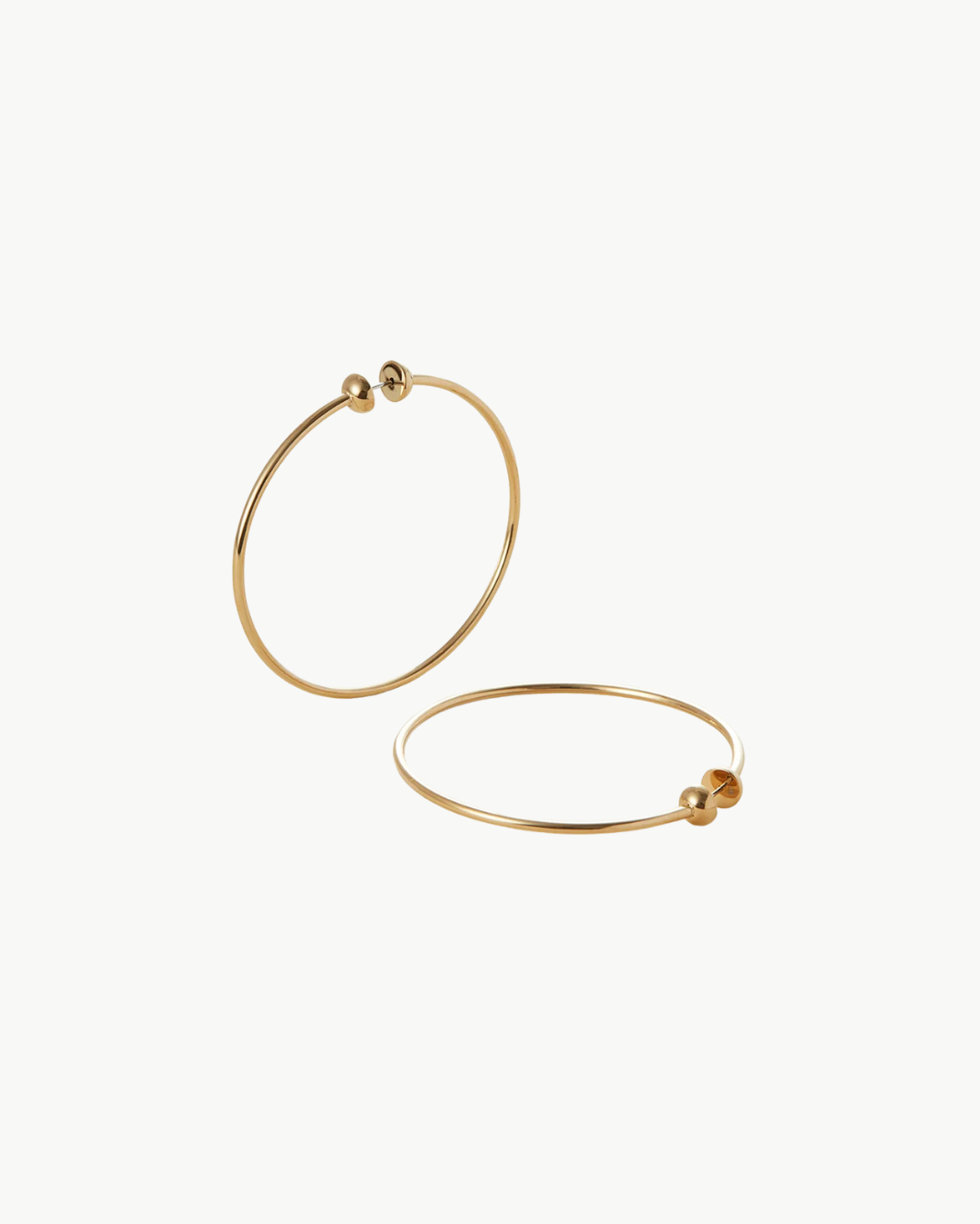 ICON HOOPS MEDIUM IN HIGH POLISH GOLD - Romi Boutique