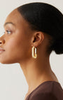 MEGA U-LINK EARRINGS IN HIGH POLISH GOLD - Romi Boutique