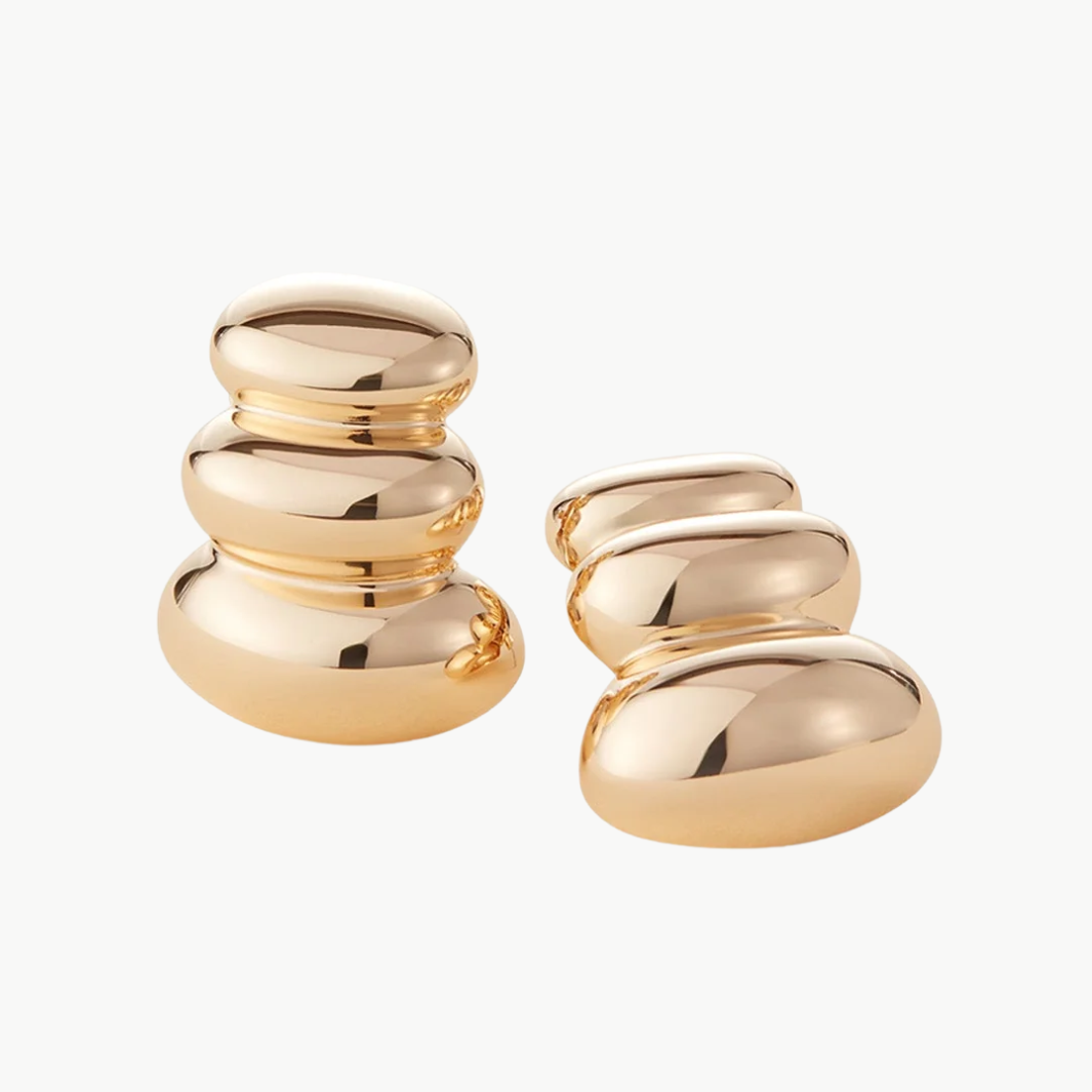 NON-STOP EARRINGS IN GOLD by Jenny Bird - Romi Boutique
