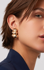 NON-STOP EARRINGS IN GOLD by Jenny Bird - Romi Boutique