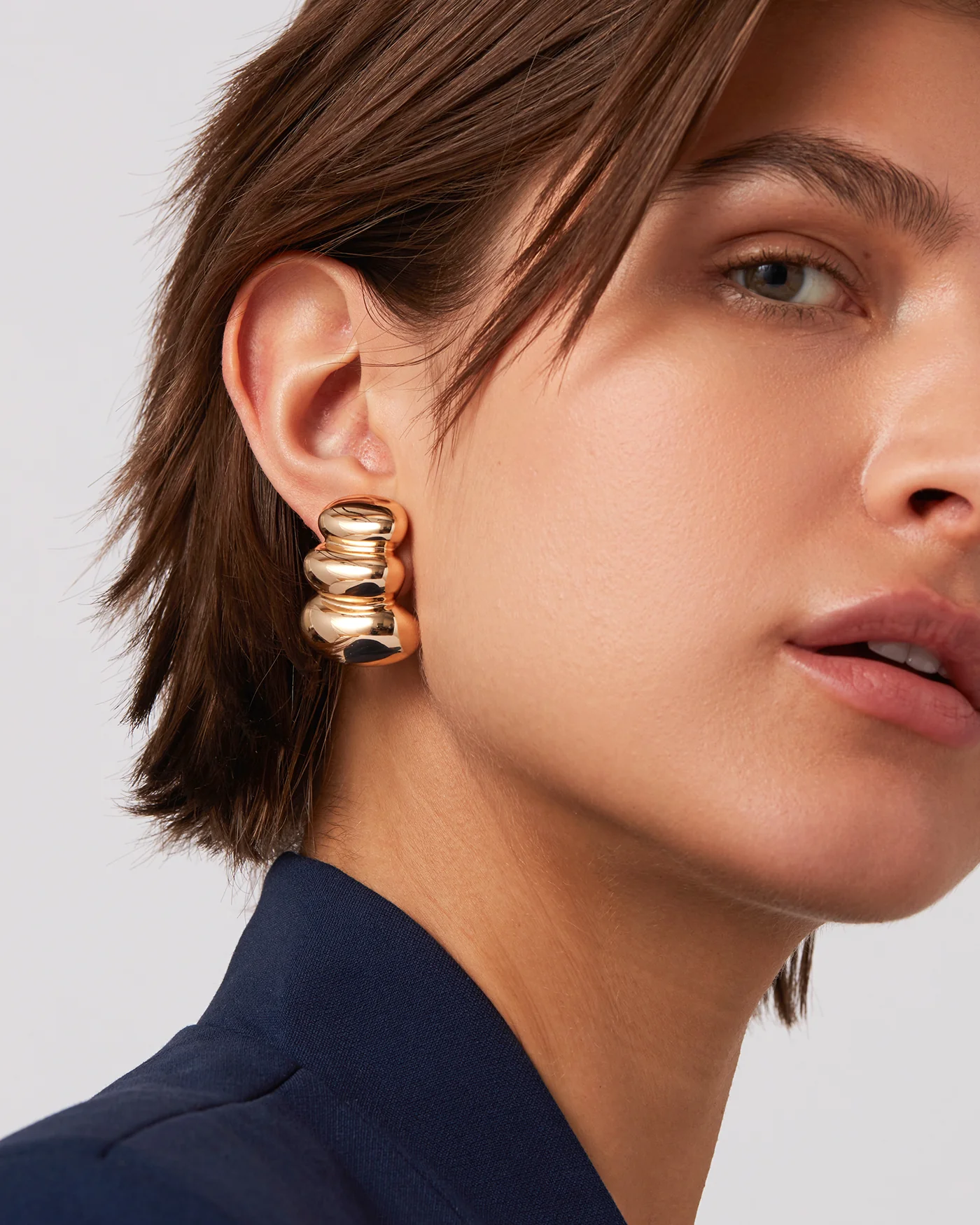 NON-STOP EARRINGS IN GOLD by Jenny Bird - Romi Boutique