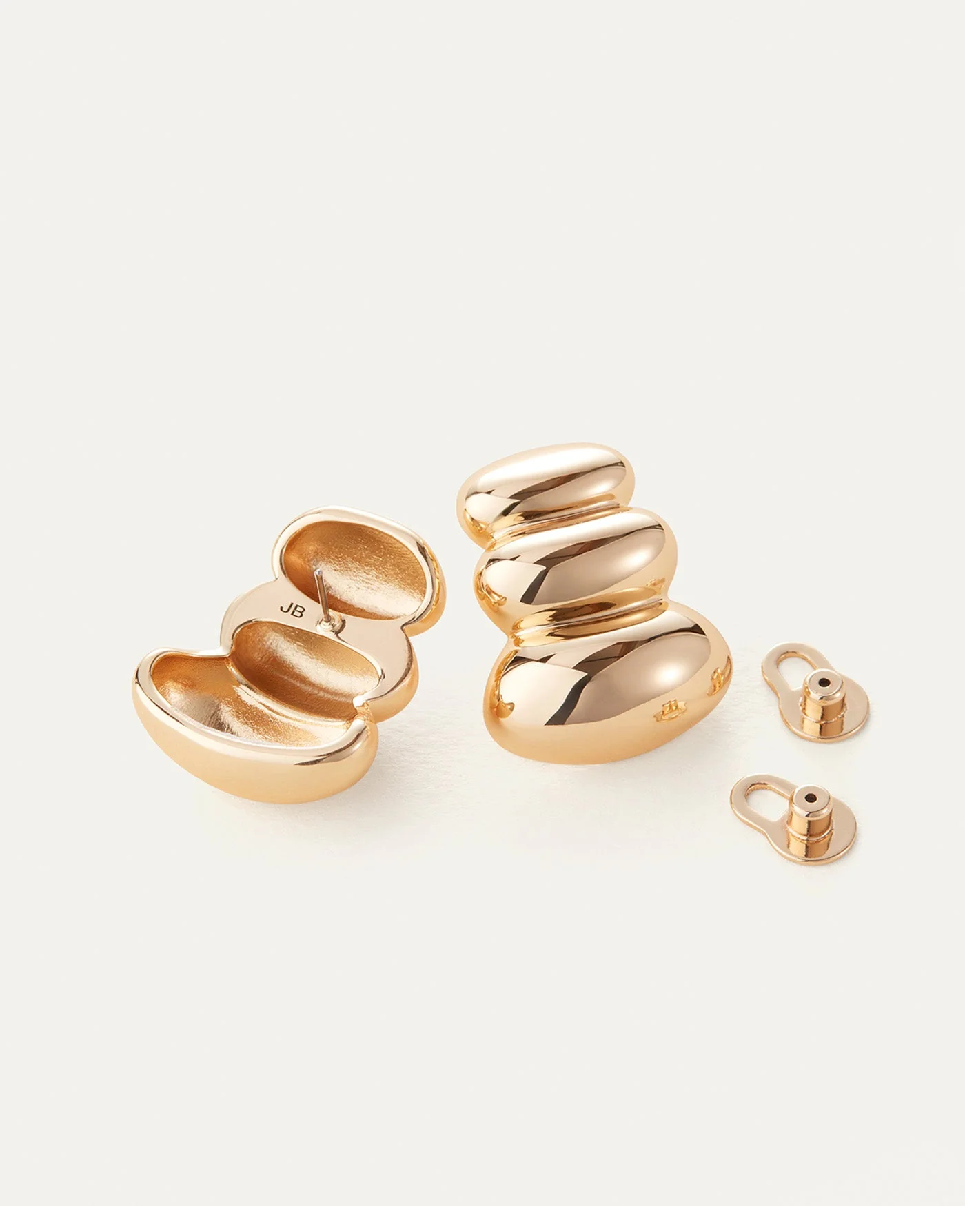 NON-STOP EARRINGS IN GOLD by Jenny Bird - Romi Boutique