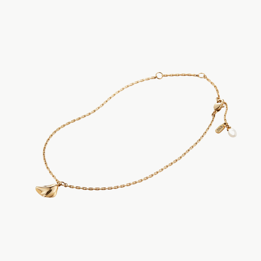 ZOE ANKLET IN HIGH POLISH GOLD by Jenny Bird - Romi Boutique