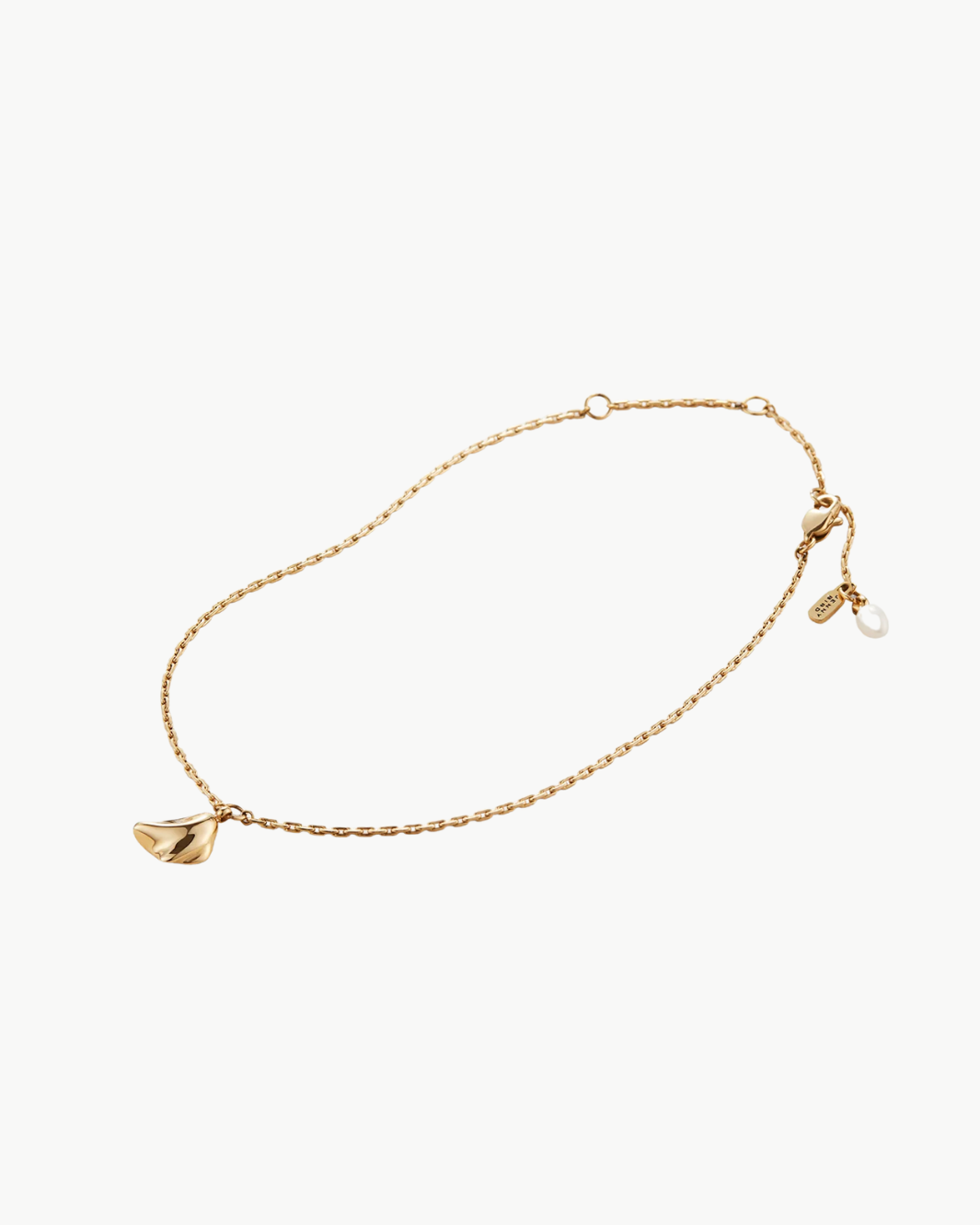ZOE ANKLET IN HIGH POLISH GOLD by Jenny Bird - Romi Boutique