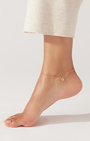 ZOE ANKLET IN HIGH POLISH GOLD by Jenny Bird - Romi Boutique
