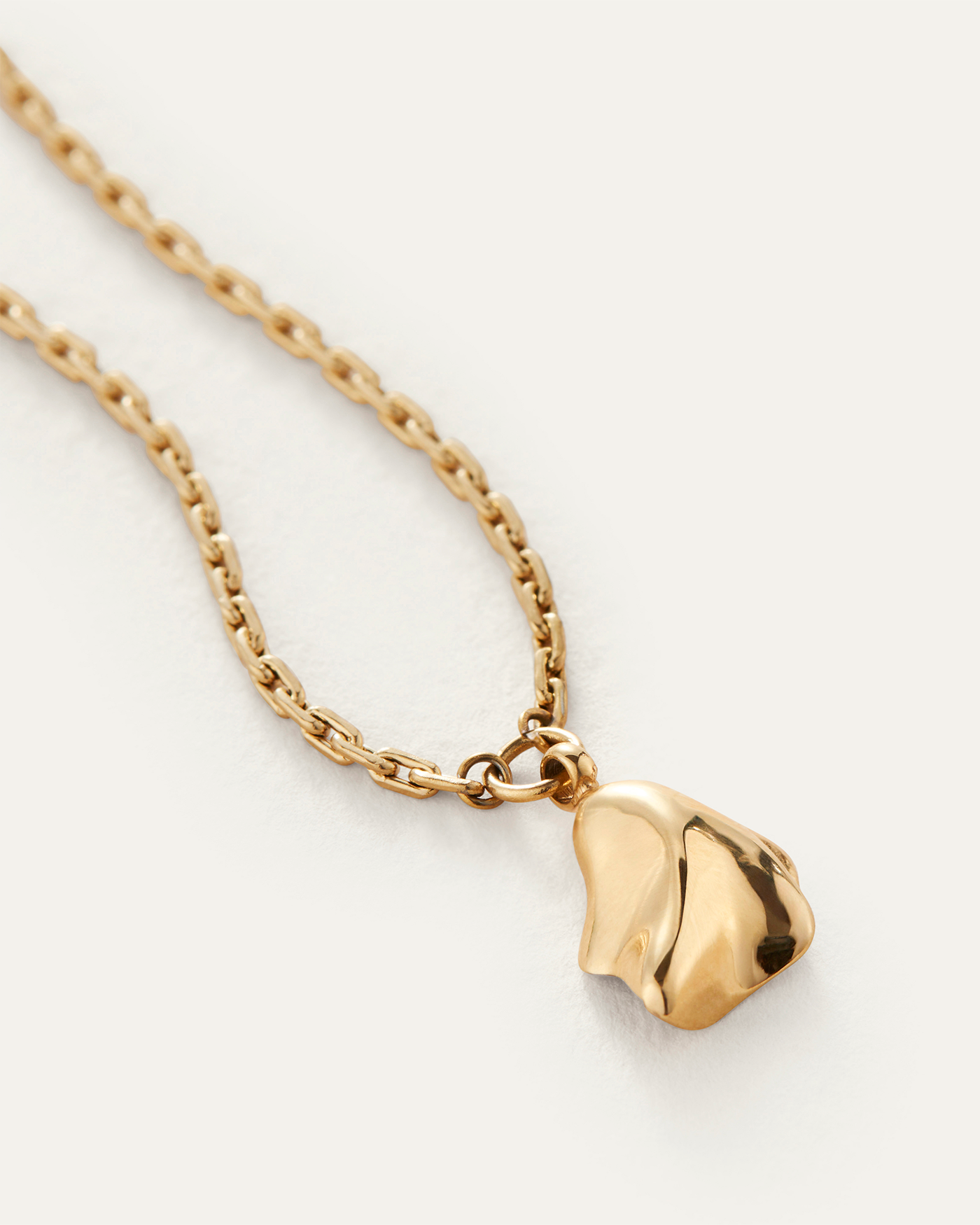 ZOE ANKLET IN HIGH POLISH GOLD by Jenny Bird - Romi Boutique