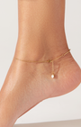 ZOE ANKLET IN HIGH POLISH GOLD by Jenny Bird - Romi Boutique
