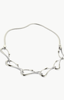 EGRET COLLAR IN HIGH POLISH SILVER - Romi Boutique