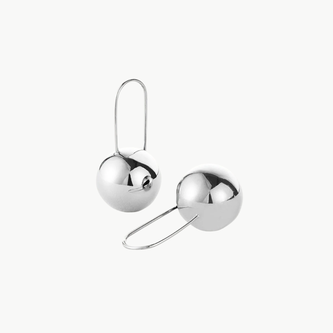 CELESTE MEGA EARRINGS IN PLATINUM - Romi Boutique