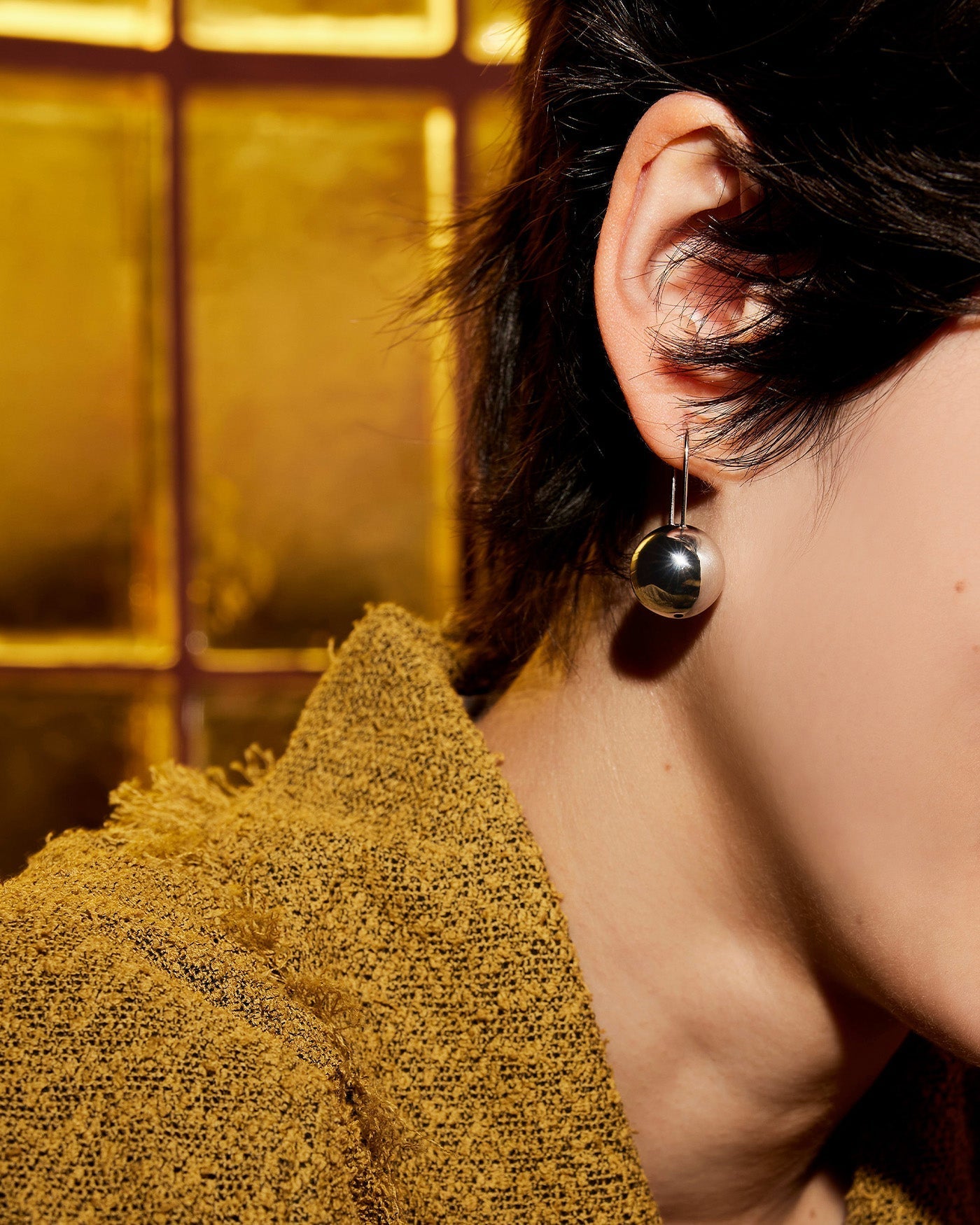 CELESTE MEGA EARRINGS IN PLATINUM - Romi Boutique