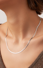 ZEINA SLIM CHAIN IN PLATINUM - Romi Boutique
