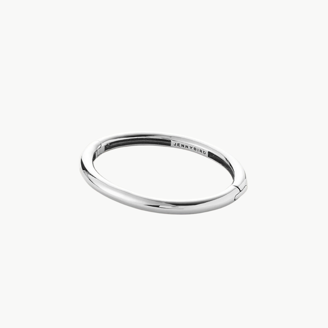 GIA BANGLE IN RHODIUM by Jenny Bird - Romi Boutique