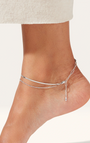 SURFSIDE ANKLET IN RHODIUM by Jenny Bird - Romi Boutique