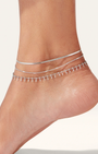 SURFSIDE ANKLET IN RHODIUM by Jenny Bird - Romi Boutique
