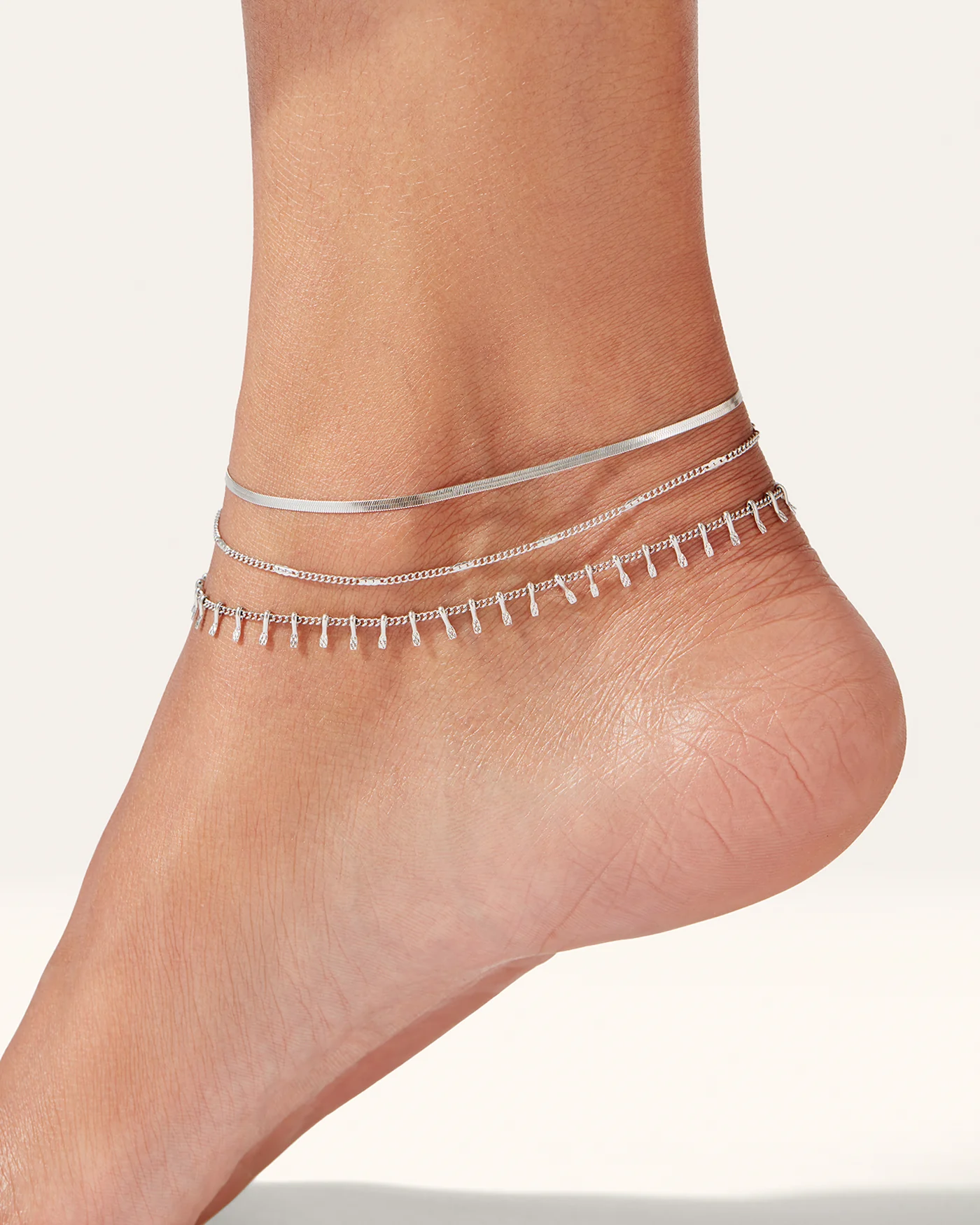 SURFSIDE ANKLET IN RHODIUM by Jenny Bird - Romi Boutique