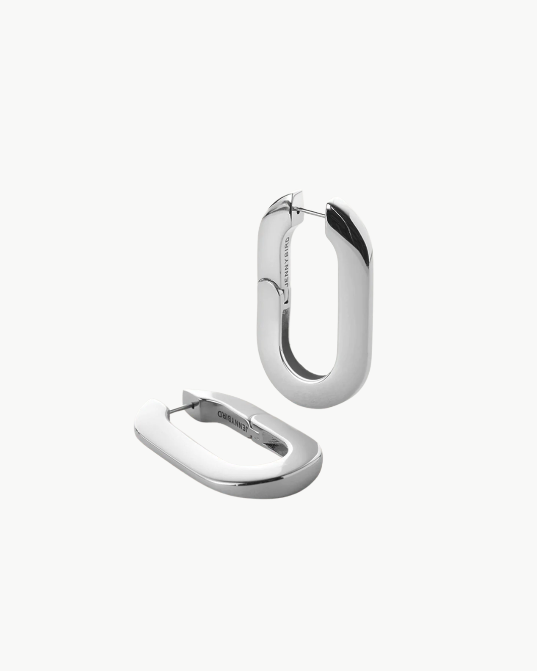 MEGA U-LINK EARRINGS IN SILVER by Jenny Bird - Romi Boutique