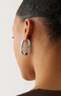 MEGA U-LINK EARRINGS IN SILVER by Jenny Bird - Romi Boutique
