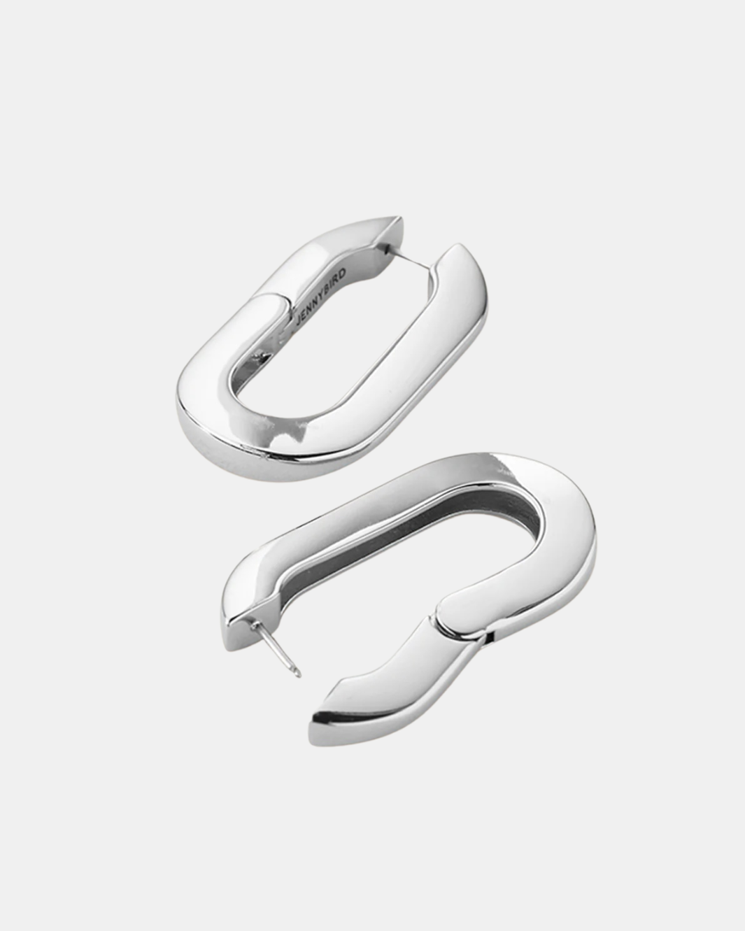 MEGA U-LINK EARRINGS IN SILVER by Jenny Bird - Romi Boutique