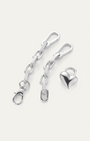PADLOCK HEART CHAIN BRACELET IN SILVER - Romi Boutique