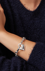 PADLOCK HEART CHAIN BRACELET IN SILVER - Romi Boutique