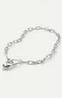 PADLOCK HEART PENDANT NECKLACE IN SILVER - Romi Boutique