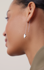 PUFFY HEART THREADERS IN SILVER - Romi Boutique