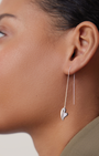 PUFFY HEART THREADERS IN SILVER - Romi Boutique
