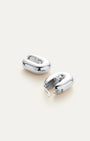 PUFFY U-LINK EARRINGS IN SILVER by Jenny Bird - Romi Boutique