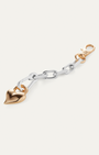 PADLOCK HEART CHAIN BRACELET IN TWO-TONE - Romi Boutique