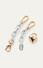 Jenny Bird PADLOCK HEART CHAIN BRACELET IN TWO-TONE