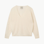 CASHMERE BRUSHED BOXY VEE 