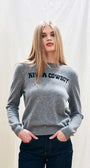 KISS A COWBOY CREW IN MID GREY/BLACK - Romi Boutique