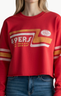 49ERS RETRO CROP IN LICORICE - Romi Boutique