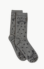 SIG BANDANA SOCKS IN GRIS CHINE by Kujten - Romi Boutique
