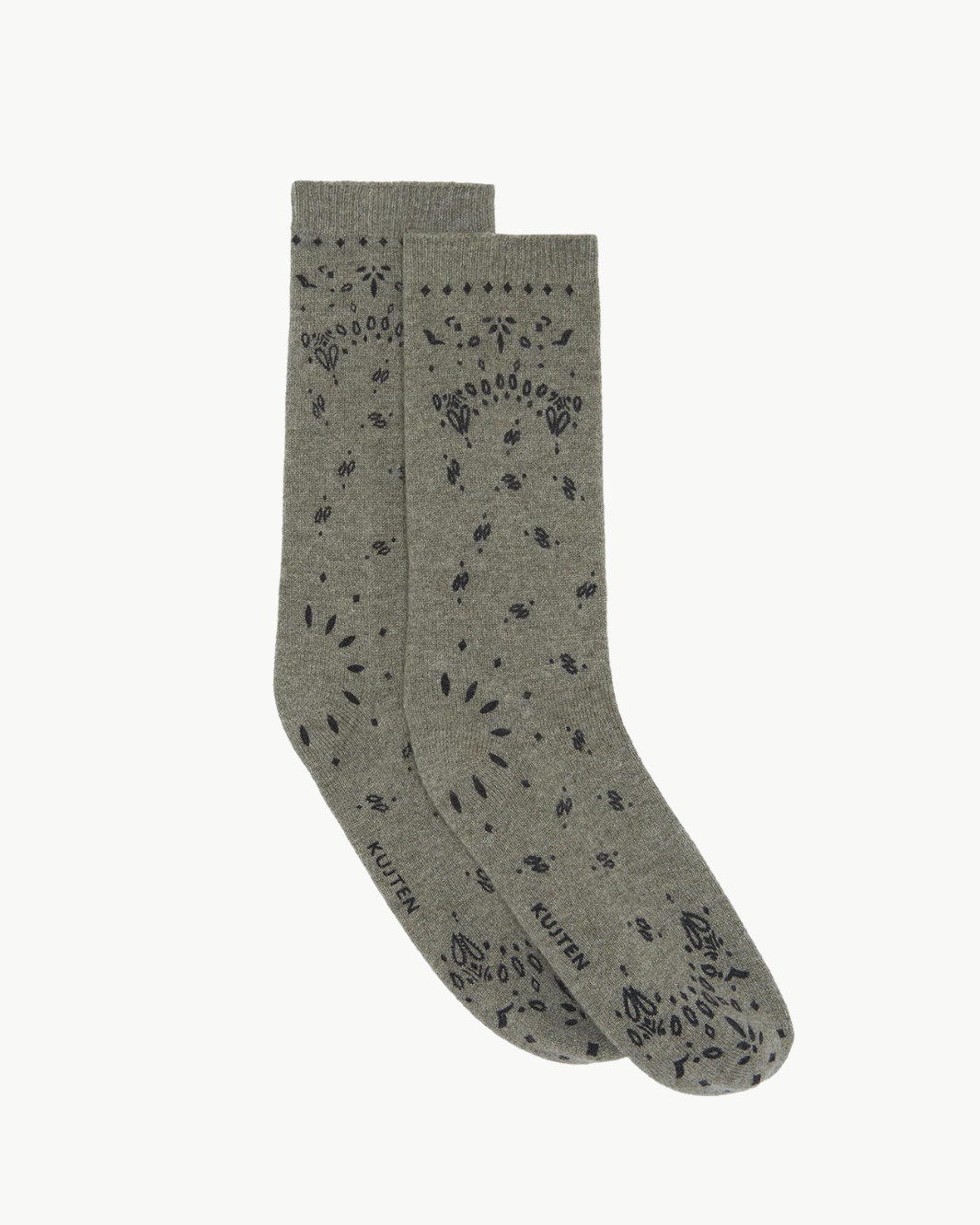 SIG BANDANA SOCKS IN MARL KHAKI - Romi Boutique