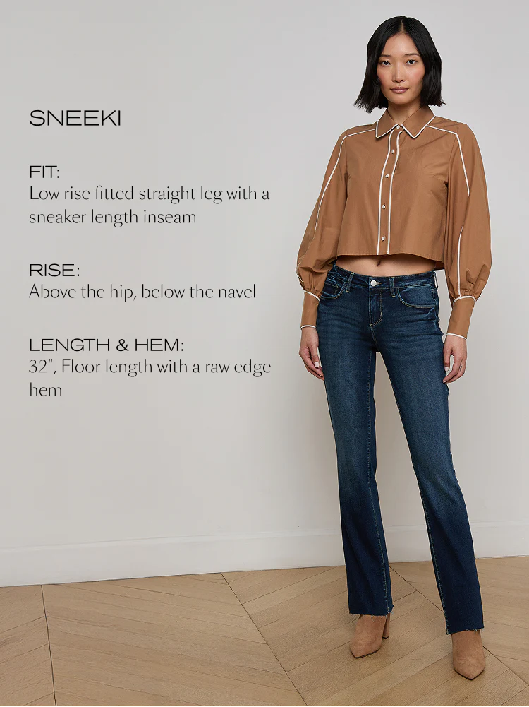 SNEEKI LOW RISE STRAIGHT by L'Agence - Romi Boutique
