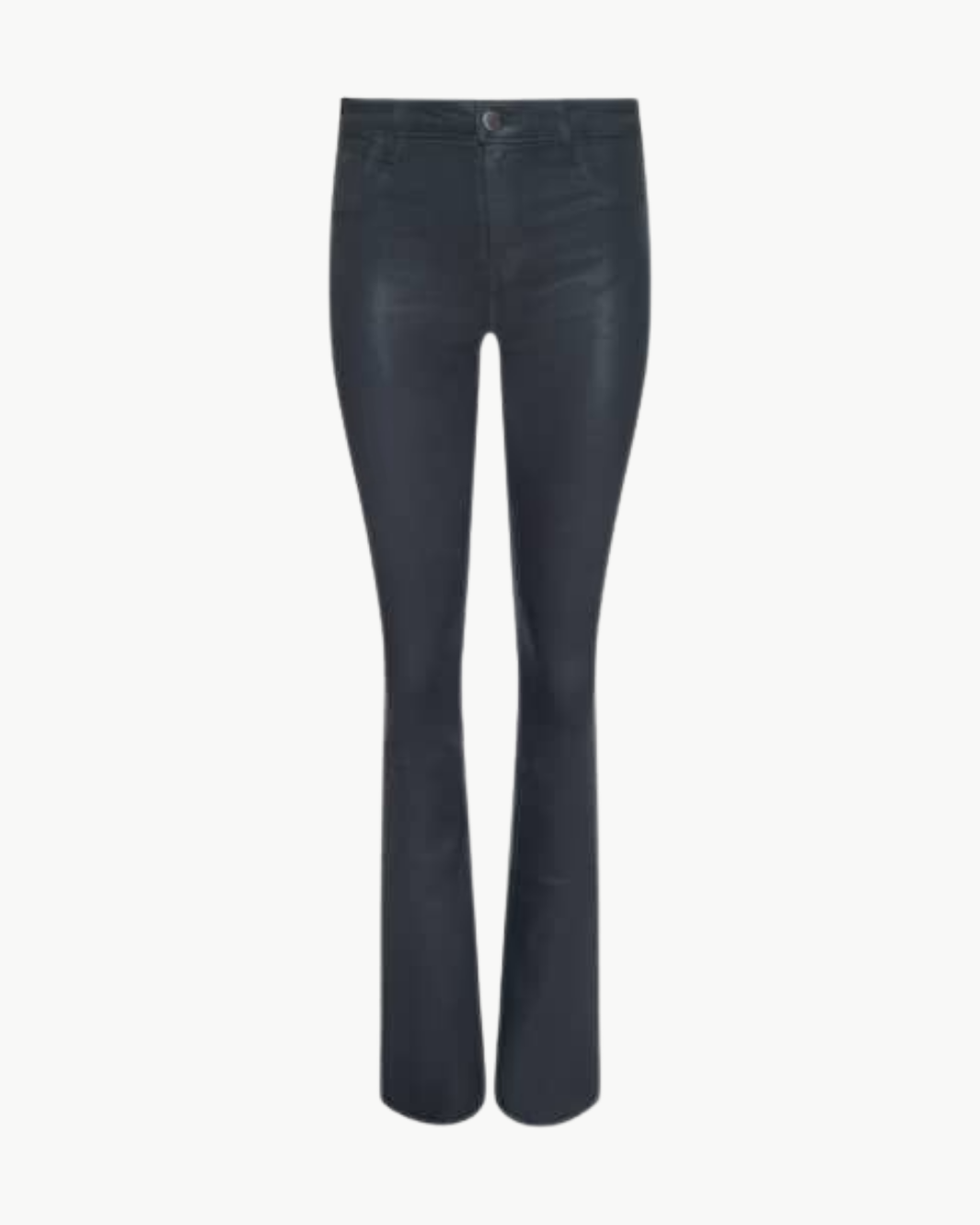 RUTH STRAIGHT-LEG JEAN IN DARK SLATE GREY COATED - Romi Boutique